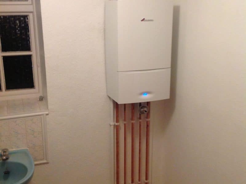 Combi boiler and copper pipework fitted by Home Heroes in North Dorset