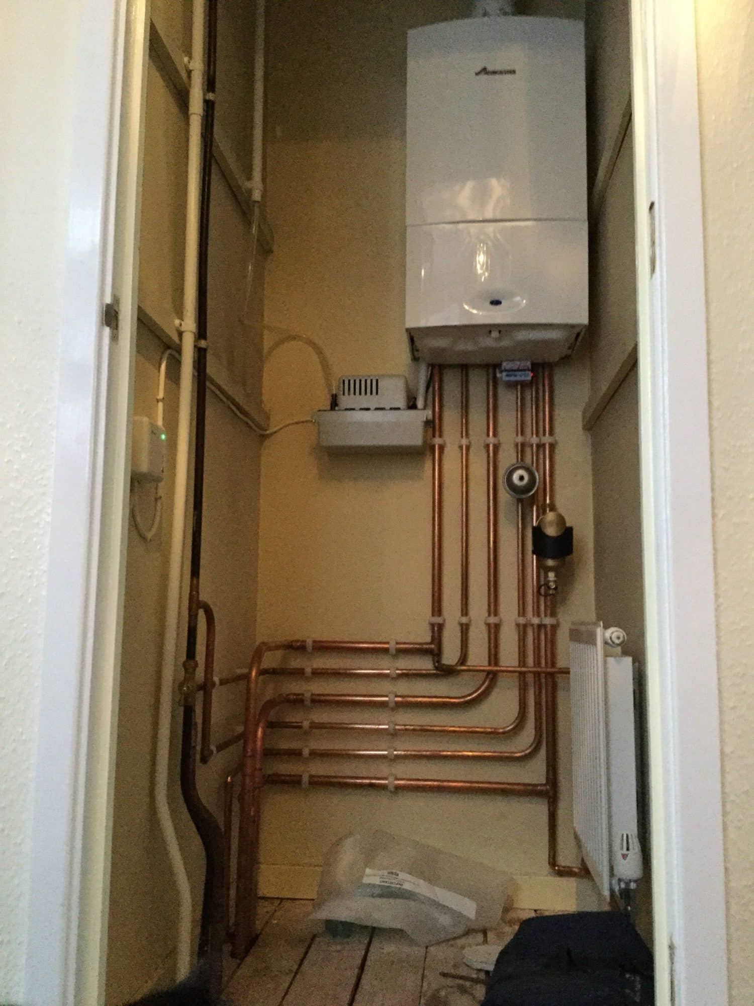 New gas combi boiler installed by Home Heroes in a Gillingham home